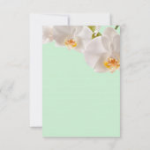 3.5x5 返信カード 緑 & 洋蘭 招待状 (裏面)