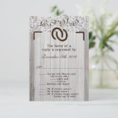 3.5x5 返信カード 馬蹄形 木製 (スタンド正面)