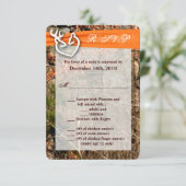 3.5x5 返信カード 鹿のカップル 牝鹿 オス鹿 カモフラージュ (スタンド正面)