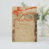 3.5x5 返信ハガキ ウェディング ハンターズ カム, カモフラージュ 出欠カード (スタンド正面)