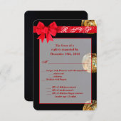 3.5x5 返信ハガキ 海軍 ドレス ブルーズ ユニフォーム 招待状 (正面/裏面)