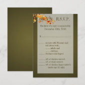 3.5x5 返信ハガキ 茶色 ダブルバイク 出欠カード (正面/裏面)