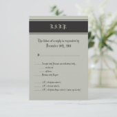 3.5x5 黒タイ アフィア RSVP カード (スタンド正面)