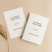 3.5x5" Double Sided Card Printing 出欠カード