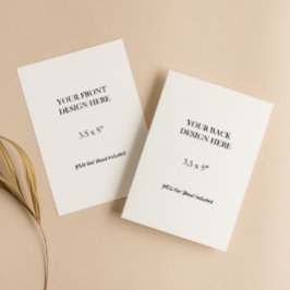 3.5x5" Double Sided Card Printing 出欠カード