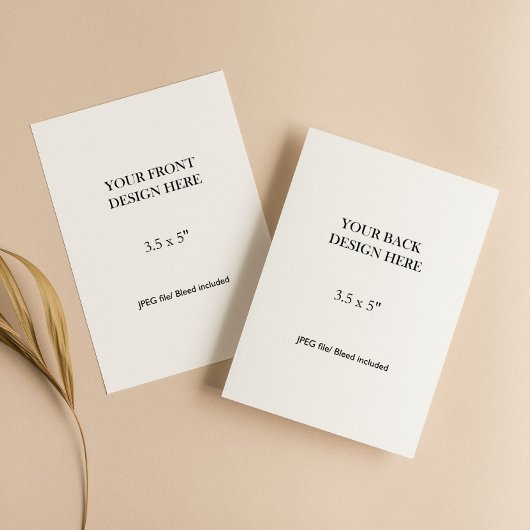 3.5x5" Double Sided Card Printing 出欠カード