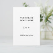 3.5x5" Double Sided Card Printing 出欠カード (スタンド正面)