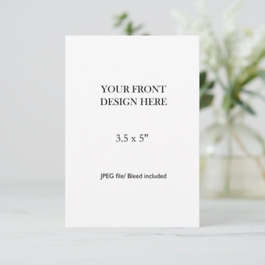 3.5x5" Double Sided Card Printing 出欠カード (スタンド正面)