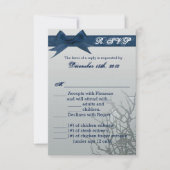 3.5x5 R.S.V.P.カードすりガラスひび割れ鏡 招待状 (正面)