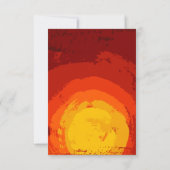 3.5x5 R.S.V.P.カードアフリカンサファリキリン夕日 招待状 (裏面)