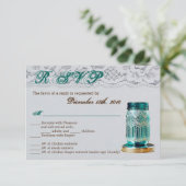 3.5x5 R.S.V.P.カードカントリー素朴メイスンジャールレース 招待状 (スタンド正面)