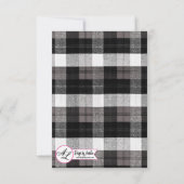 3.5x5 R.S.V.P.カードクリスマストラッククリスマスバッファローP 招待状 (裏面)