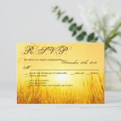 3.5x5 R.S.V.P.カードサンライズ小麦国素朴 招待状 (スタンド正面)