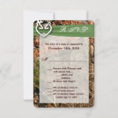 3.5x5 R.S.V.P.カードディアカップルDoeバック迷彩柄 招待状 (正面)