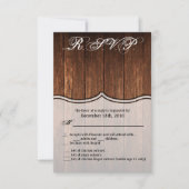 3.5x5 R.S.V.P.カードバーンウッドカントリー素朴 招待状 (正面)