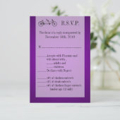 3.5x5 R.S.V.P.カードパープルダブルバイク 招待状 (スタンド正面)