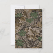 3.5x5 R.S.V.P.カードピンクの茶色になる迷彩柄 出欠カード (裏面)