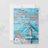 3.5x5 R.S.V.P.カードブルーウッドバーンドーブーツ 招待状 (裏面)