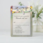 3.5x5 R.S.V.P.カードメイスンジャールキャンドルホルダー数 招待状 (スタンド正面)