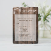 3.5x5 R.S.V.P.カードメイスンジャー文字列ライトバーン 招待状 (スタンド正面)