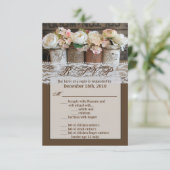 3.5x5 R.S.V.P.カードメイソンjarワイルドフラワーズバーンウー 招待状 (スタンド正面)