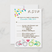 3.5x5 R.S.V.P.カードラバーバイク自転車 招待状 (正面)