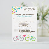 3.5x5 R.S.V.P.カードラバーバイク自転車 招待状 (スタンド正面)