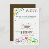 3.5x5 R.S.V.P.カードラバーバイク自転車 招待状 (正面/裏面)