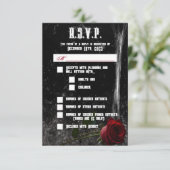 3.5x5 R.S.V.P.カード搭載Adeline Zade Meadows 招待状 (スタンド正面)