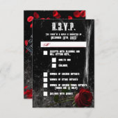 3.5x5 R.S.V.P.カード搭載Adeline Zade Meadows 招待状 (正面/裏面)