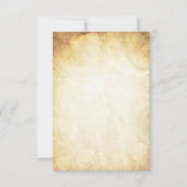 3.5x5 R.S.V.P.カード春ツリーの古い紙ヴィンテージ 招待状 (裏面)