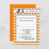 3.5x5 R.S.V.P.カード10代スニーカーChevronストリップ 招待状 (正面/裏面)