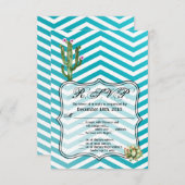 3.5x5 R.S.V.P.カードBoho Cacti Cactus Succulent Bo 招待状 (正面/裏面)