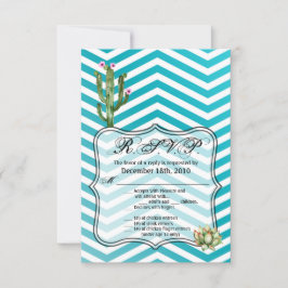 3.5x5 R.S.V.P.カードBoho Cacti Cactus Succulent Bo 招待状