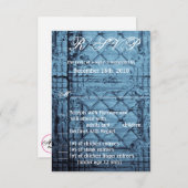 3.5x5 R.S.V.P.カードTinパネ素朴ル天井数 招待状 (正面/裏面)