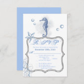 3.5x5 R.S.V.P.シーホース海海ビーチ 招待状 (正面/裏面)