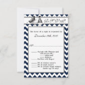 3.5x5 RSVPカード ティーンエイジースニーカー チェブロンストライプ 招待状 (正面)