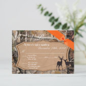 3.5x5 RSVP カード ハンターズ カモフラージュ シカ (スタンド正面)