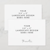 3.5x5" RSVP 封入カード印刷テンプレート (正面/裏面)