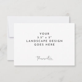 3.5x5" RSVP 封入カード印刷テンプレート