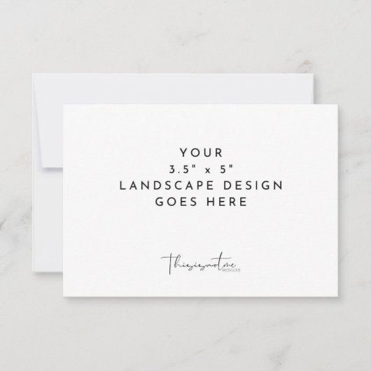 3.5x5" RSVP 返信はがき印刷テンプレート (正面)