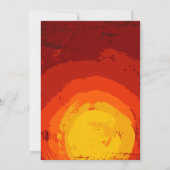 3.5x6方向カードアフリカンサファリGiraffe Sunse 招待状 (裏面)