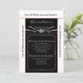 3.5x6方向カードアールデコ轟音20sギャツビー 招待状 (スタンド正面)