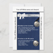 3.5x6方向カードエアフォースクラスAユニフォーム 招待状 (正面)