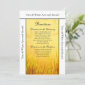 3.5x6方向カードカントリー干し夕日 招待状 (スタンド正面)