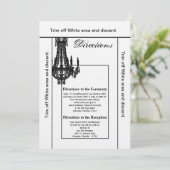 3.5x6方向カードクリスタルシャンデリアGlitz Gla 招待状 (スタンド正面)