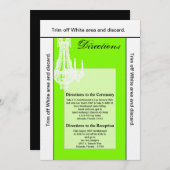 3.5x6方向カードクリスタルシャンデリアGlitz Gla 招待状 (正面/裏面)