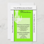 3.5x6方向カードクリスタルシャンデリアGlitz Gla 招待状 (正面)