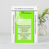 3.5x6方向カードクリスタルシャンデリアGlitz Gla 招待状 (スタンド正面)