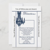 3.5x6方向カードクリスタルシャンデリアGlitz Gla 招待状 (正面)